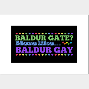 Baldur Gate? More like Baldur Gay Posters and Art